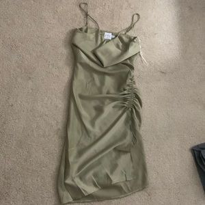 Princess Polly midi green dress with slit